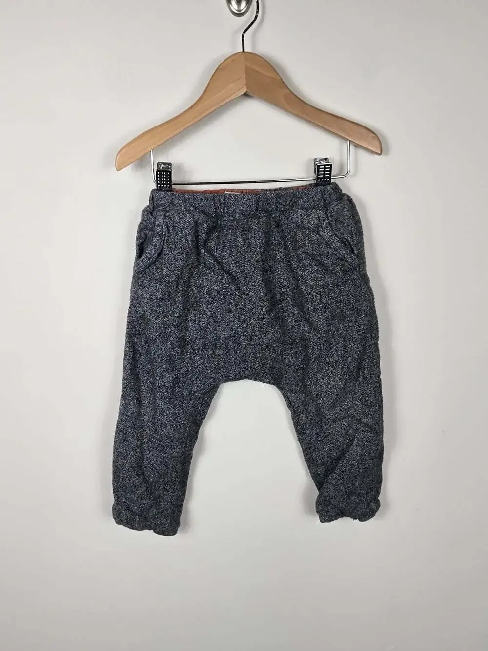 Zara Baby Girl 18-24M Gray Harem Pants Drop Crotch Trousers 92cm